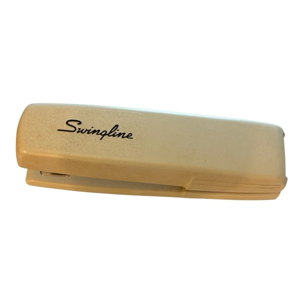 Vintage Swingline 545 Desktop Stapler Beige Cream Office Desk Stapler USA Tested